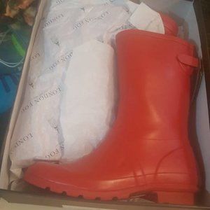 London Fog  Red Rubber Boots